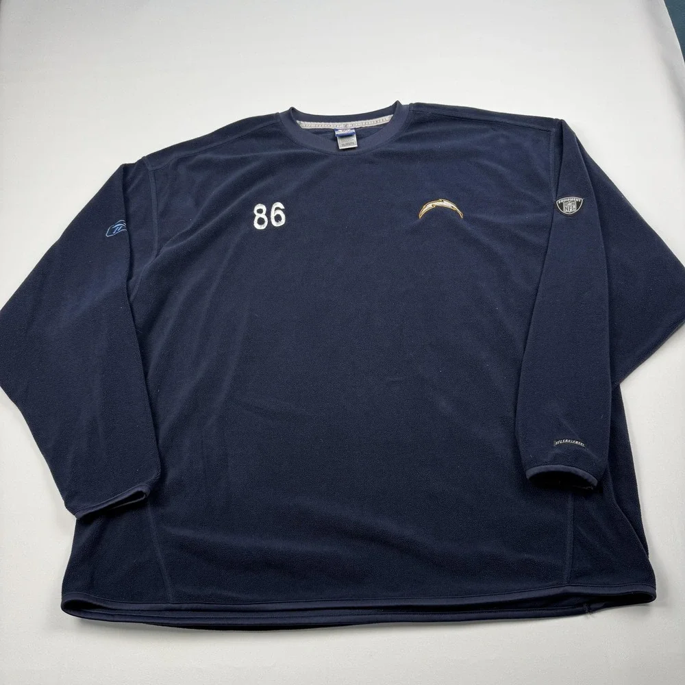 San Diego Chargers Reebok Team Fleece Pullover Player Worn Issue Vincent Brown